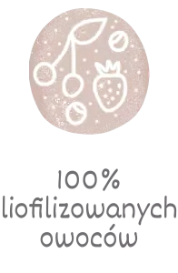 100% liofilizowanych owoców